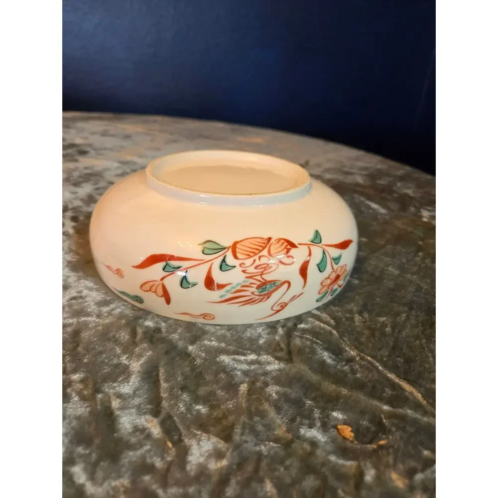Kutani yaki ware Japanese Bowl / Aka-e Overglaze gold Japan